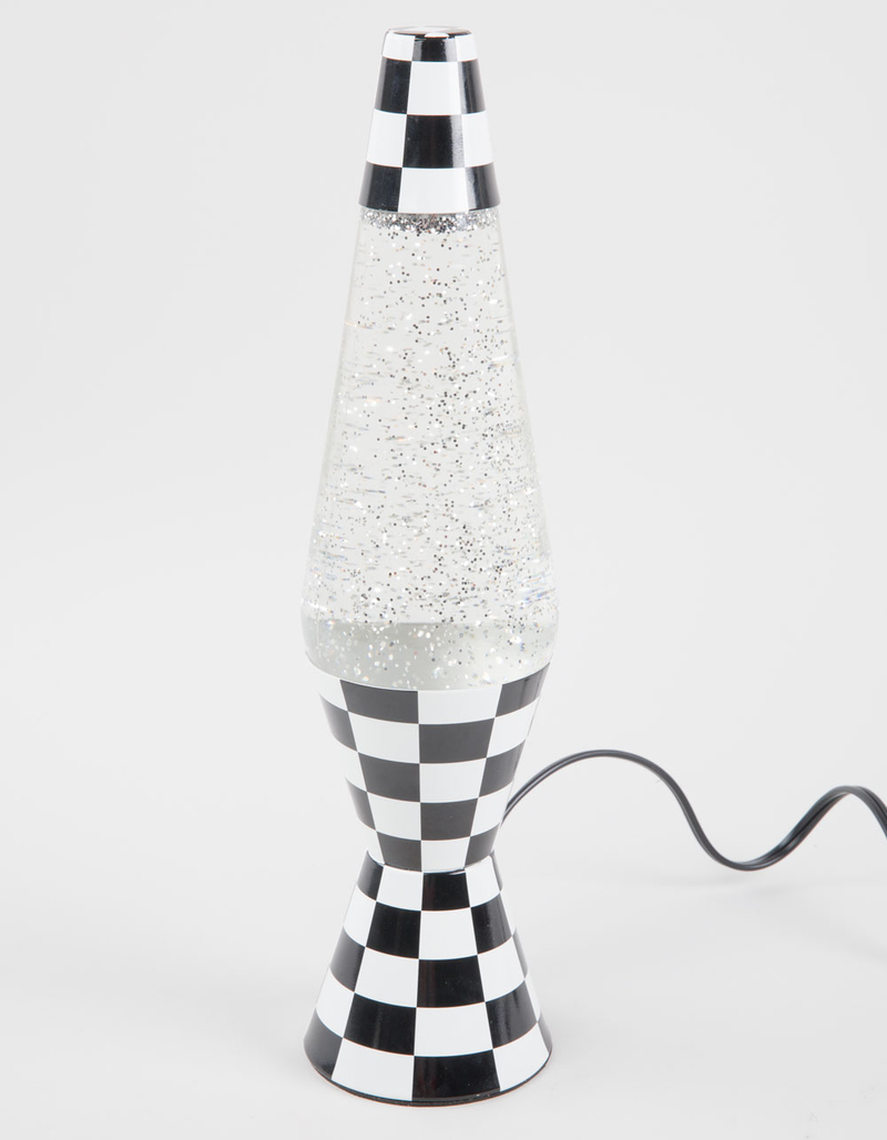 Checkered Glitter Sparkle Motion Lamp image number 2
