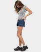 EDIKTED Keinan Low Rise Denim Shorts image number 4