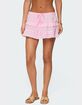 EDIKTED Embroidered Cotton Ruffle Mini Skirt image number 1