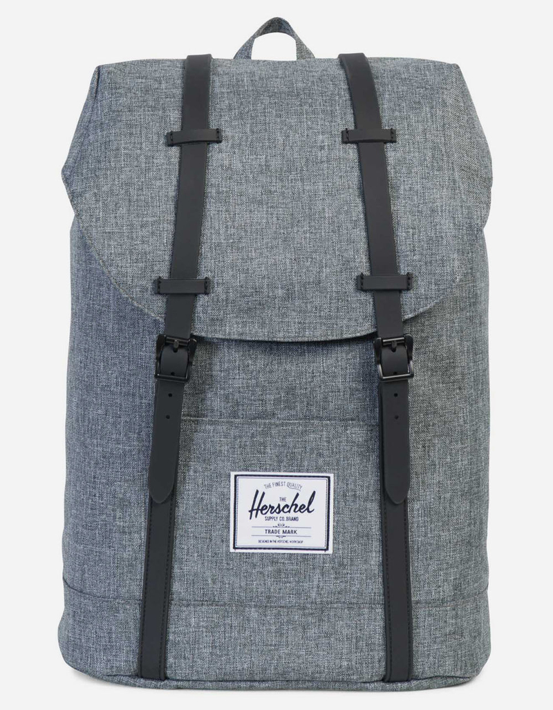 HERSCHEL SUPPLY CO. Retreat Raven Crosshatch & Black Backpack image number 1