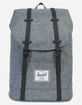 HERSCHEL SUPPLY CO. Retreat Raven Crosshatch & Black Backpack image number 2