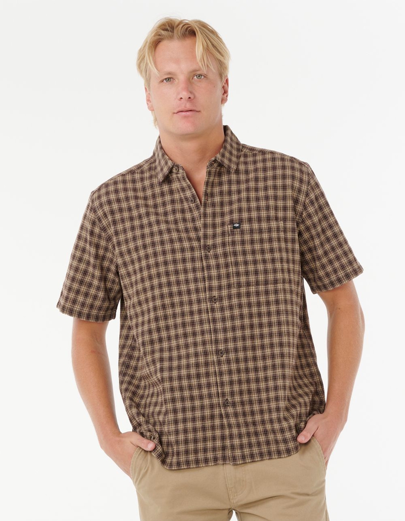 RIP CURL Classic Surf Check Mens Short Sleeve Shirt image number 0