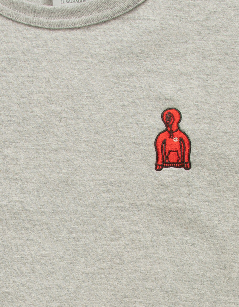 CHAMPION Reverse Weave Embroidered Hoodie Mens T-Shirt image number 1