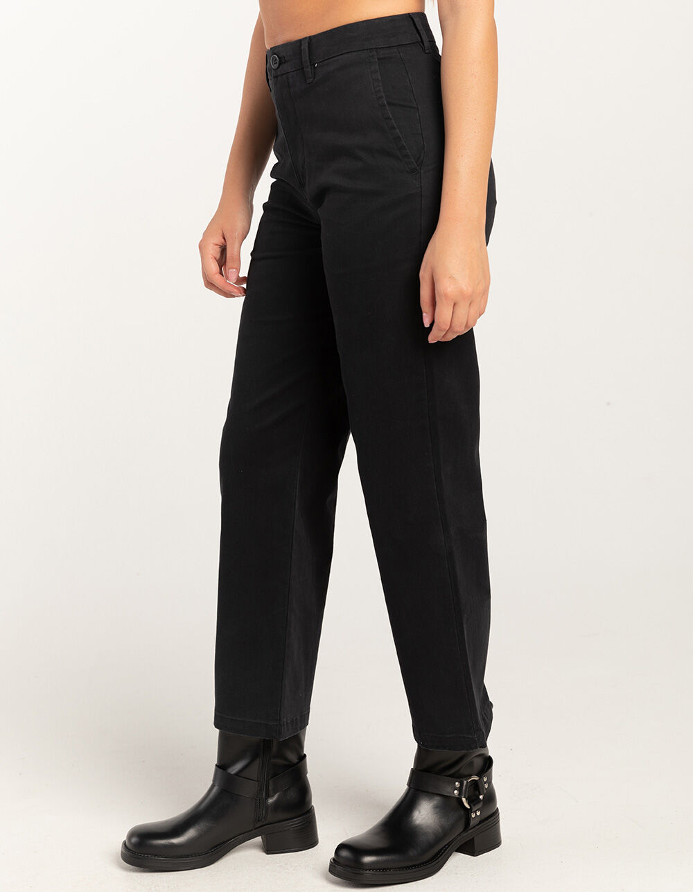 DOCKERS Weekend High Rise Womens Chino Pants - BLACK | Tillys