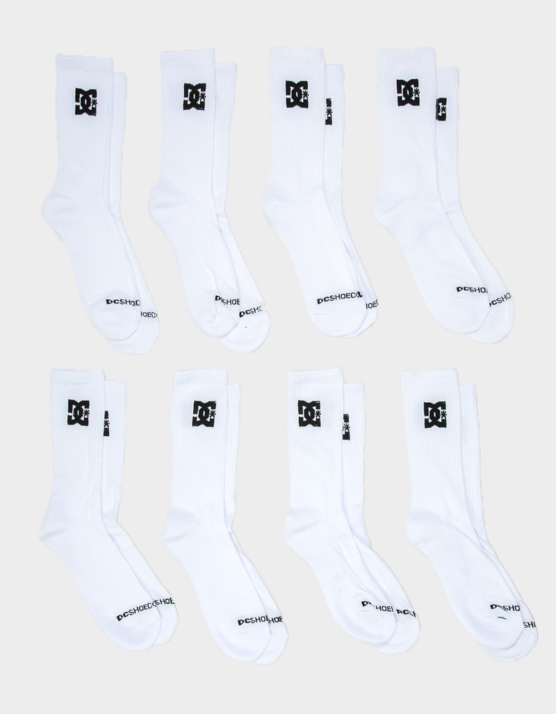 DC SHOES 8 Pack Mens Crew Socks image number 0