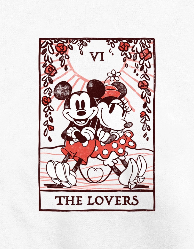DISNEY The Lovers Card Unisex Crewneck Sweatshirt image number 1