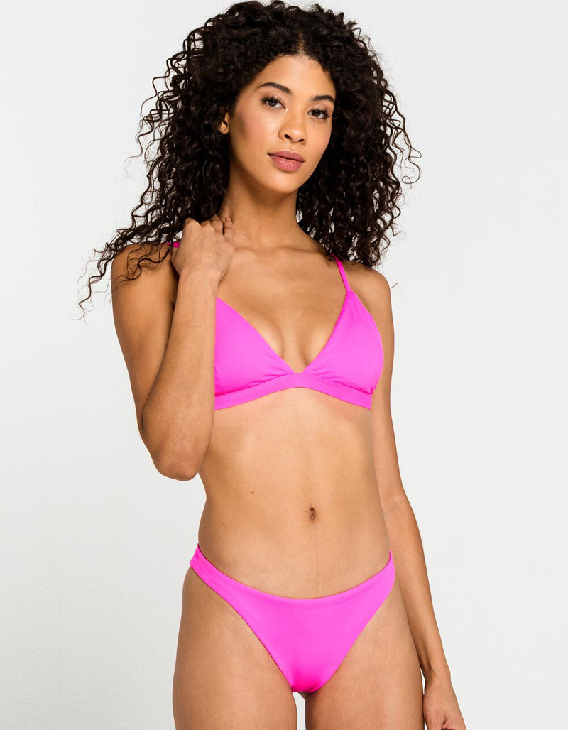 FULL TILT High Leg Cheeky Hot Pink Bikini Bottoms image number 0