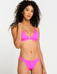 FULL TILT High Leg Cheeky Hot Pink Bikini Bottoms image number 1