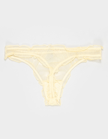 FULL TILT Mesh Dot Gingham Bow Thong Alternative Image