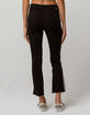 SKY AND SPARROW Side Stripe Crop Womens Flare Jeans image number 3