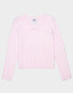 RSQ Girls Pointelle Bow Sweater image number 2