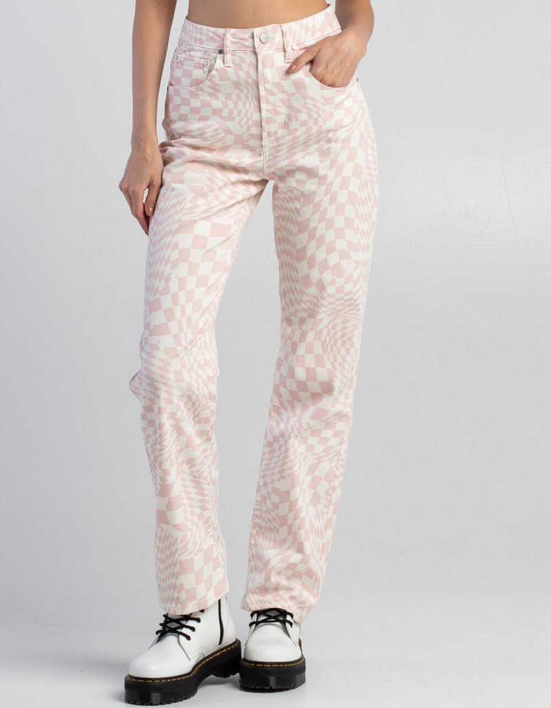 TINSELTOWN Womens High Rise 5 Pocket Wide Leg Jeans image number 1