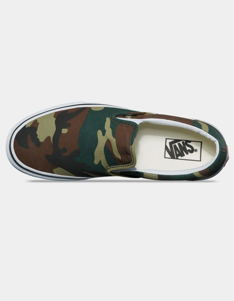 VANS Woodland Camo Classic Slip-On Shoes image number 2