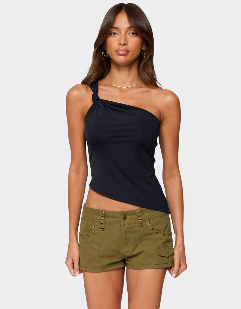 EDIKTED Knotted One Shoulder Asymmetric Top image number 0