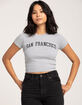 FULL TILT San Francisco Womens Baby Tee image number 1