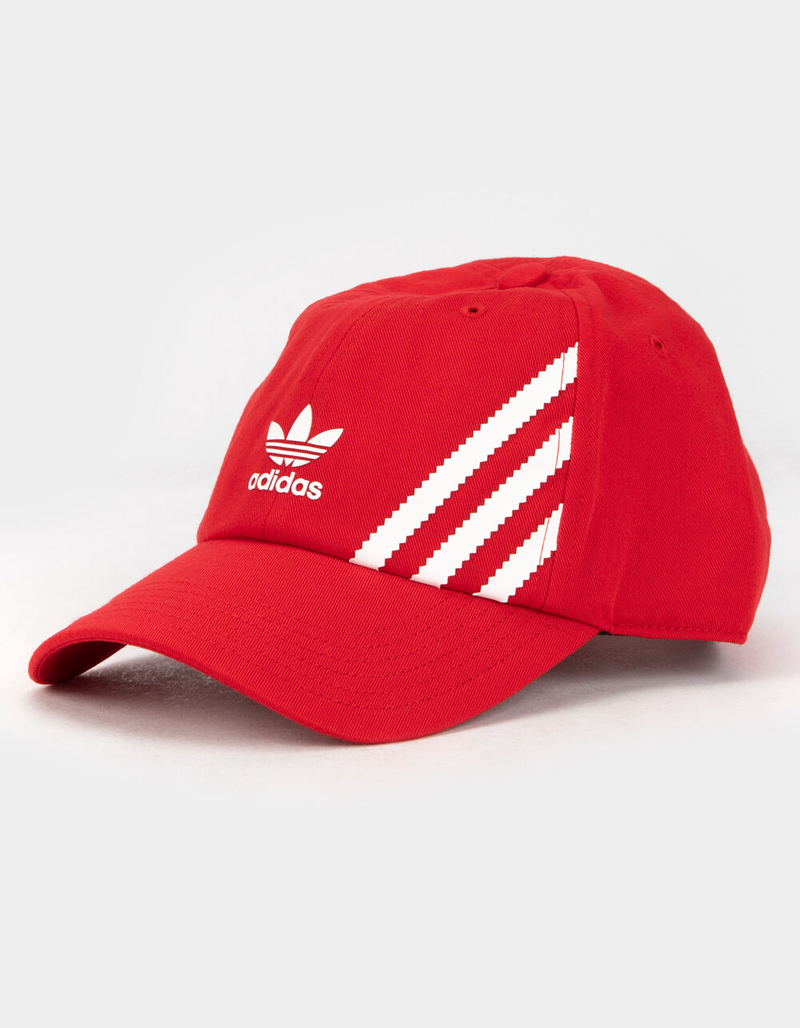 ADIDAS Originals Recycled SST Mens Red Strapback Hat image number 0