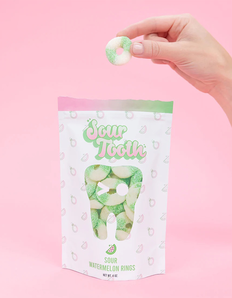 SOUR TOOTH Sour Watermelon Rings Candy image number 2
