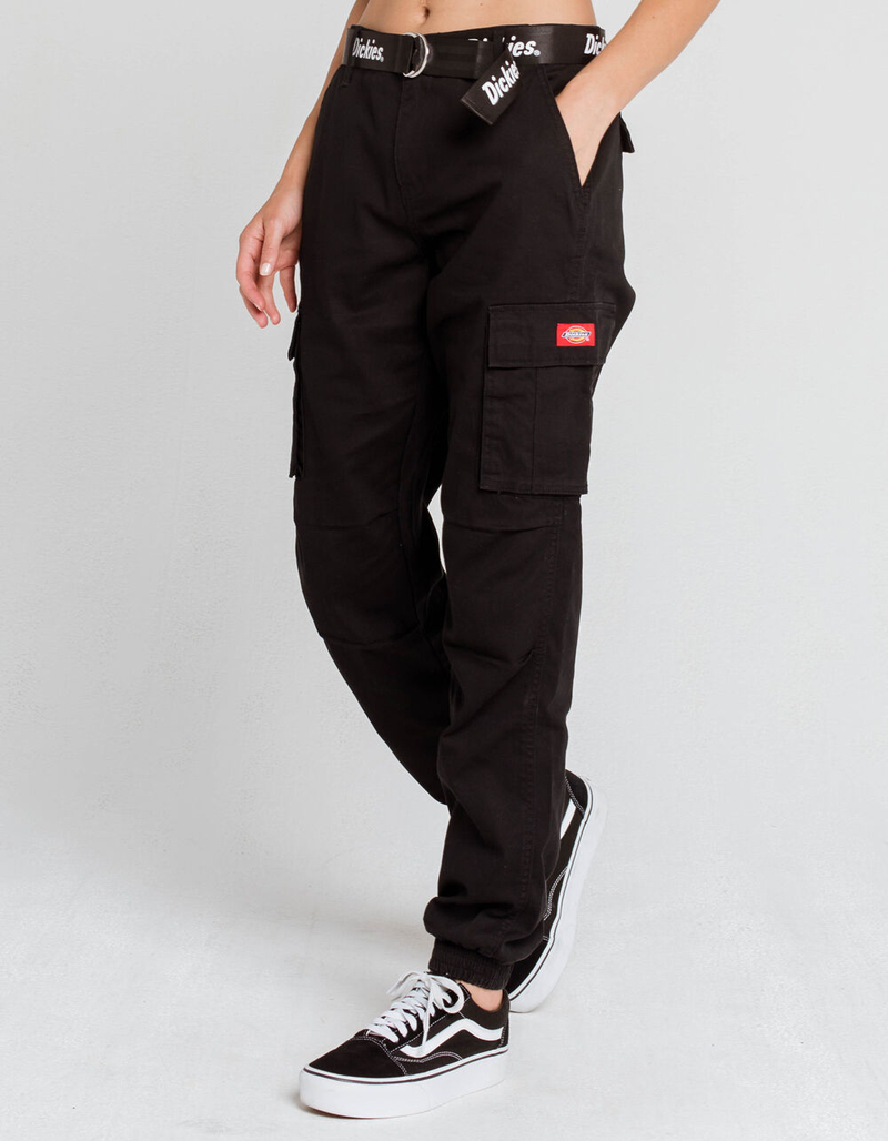 DICKIES Cargo Womens Jogger Pants BLACK Tillys