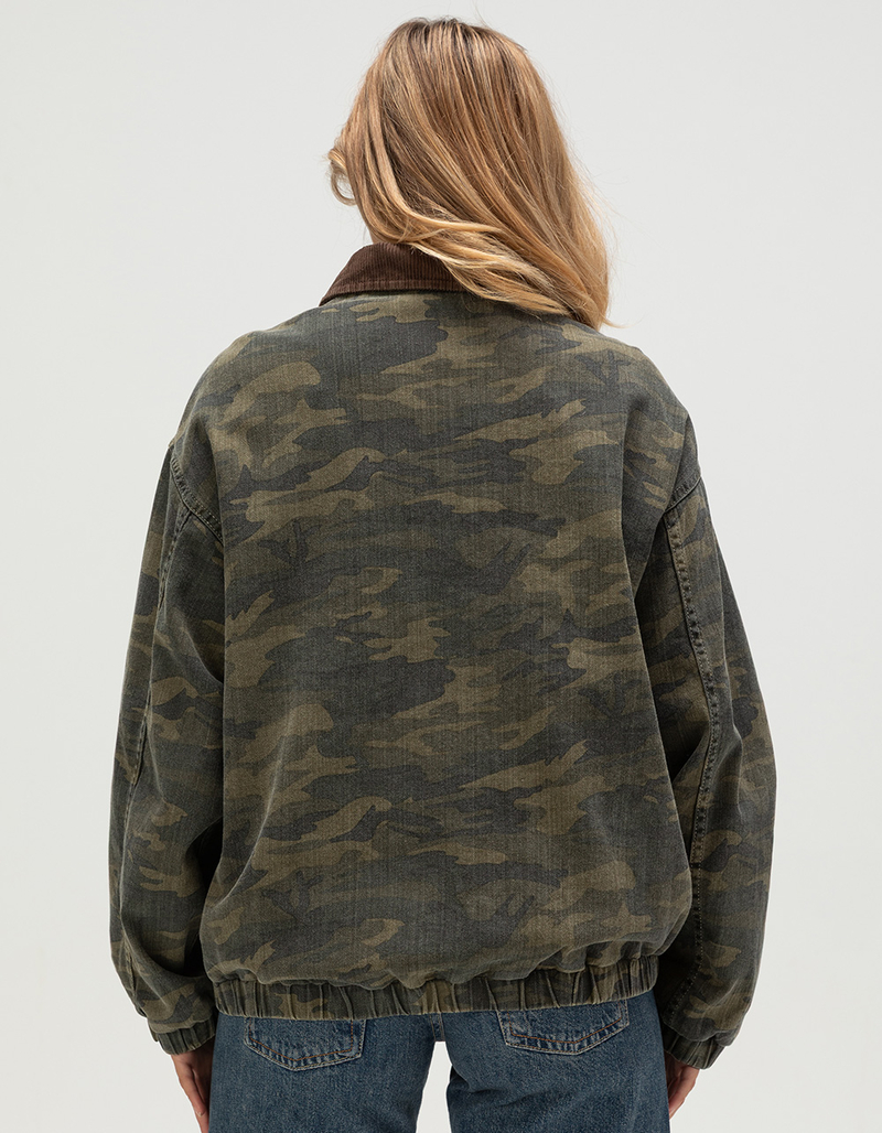 BDG Urban Outfitters Dex Womens Printed Canvas Workwear Jacket image number 3