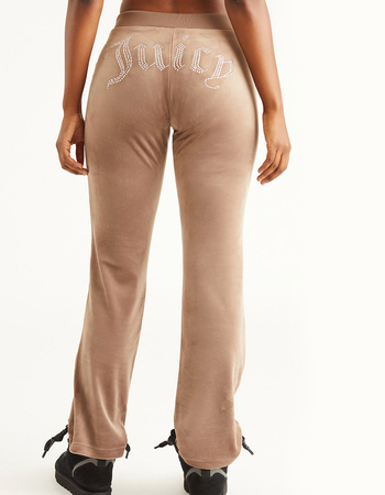 JUICY COUTURE OG Big Bling Womens Velour Track Pants Primary Image