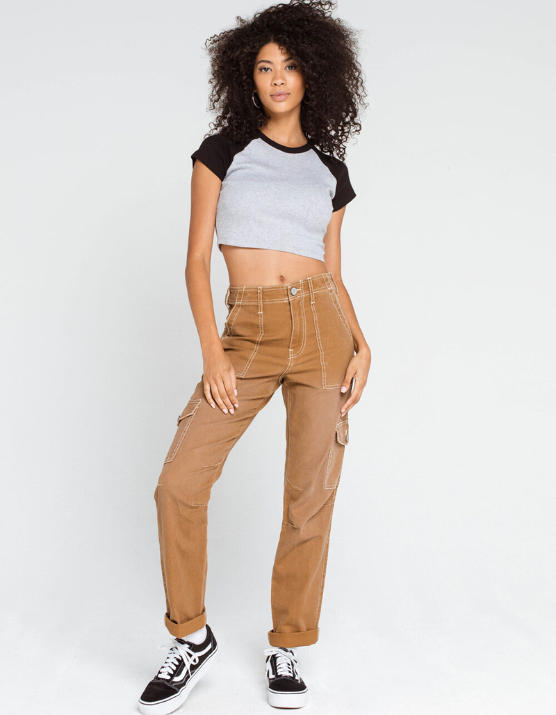 DICKIES Roll Cuff Womens Cargo Pants image number 4