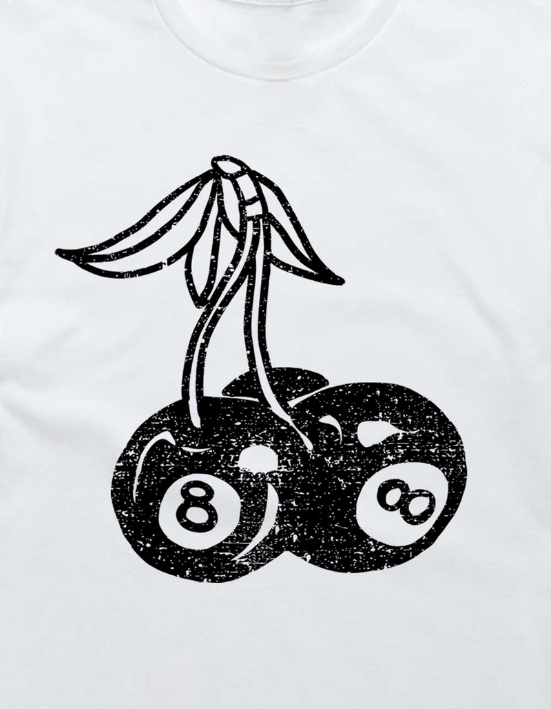CHERRIES 8 Ball Distressed Unisex Tee image number 1