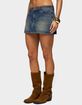 EDIKTED Libbey Studded Denim Mini Skirt image number 2