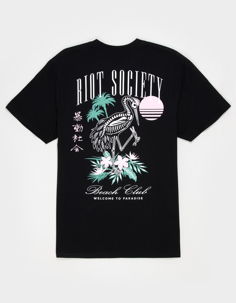 RIOT SOCIETY Crane Skeleton Mens Tee image number 0