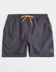 LIRA Court Charcoal Mens Volley Shorts image number 1