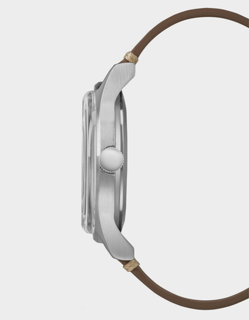 TIMEX MK1 Steel 40mm Leather Strap Silver-Tone Watch image number 1