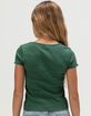 FULL TILT 26 Lace Fill Girls Tee image number 4