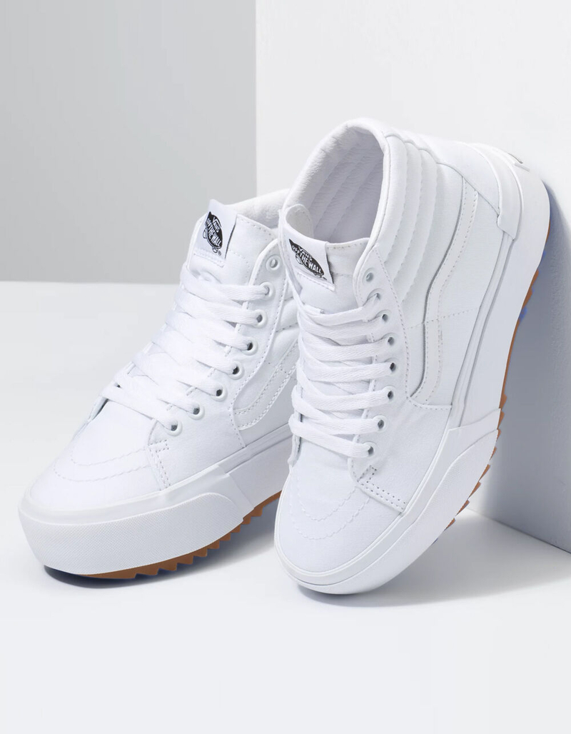 VANS Canvas Sk8-Hi Stacked Womens Shoes image number 3