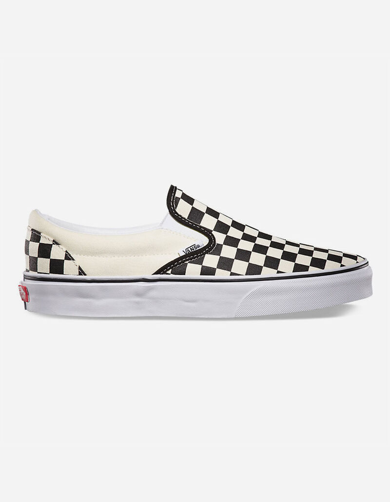VANS Checkerboard Slip-On Black & Off White Shoes - CHECK - 281027917