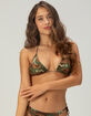 FULL TILT Texture Camo Triangle Bikini Top image number 2