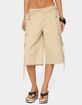 EDIKTED Avelisse Cotton Cargo Bermuda Shorts image number 1