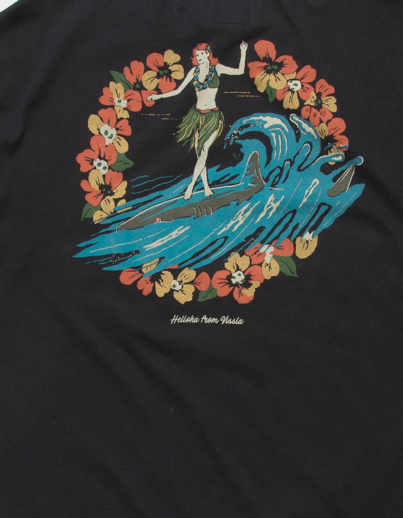 VISSLA Helloha Mens Black Pocket Tee image number 3