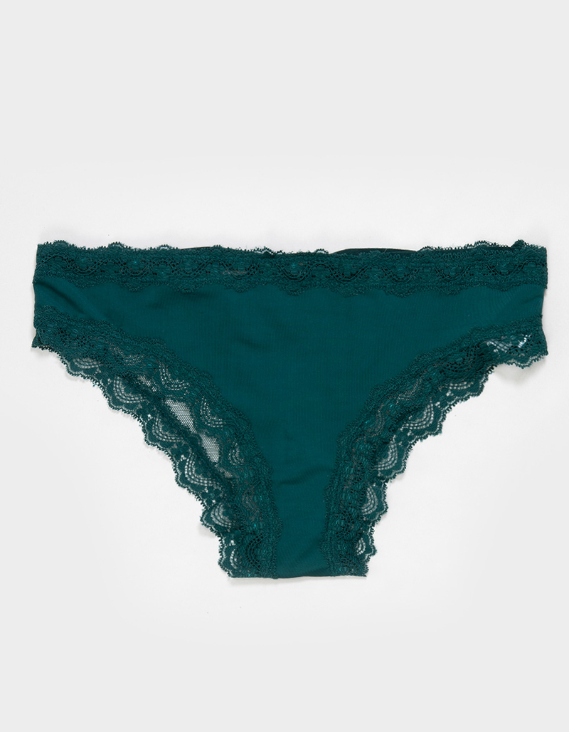 FULL TILT Polka Dot Lace Trim Bikini Panties image number 0