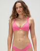FULL TILT Ruched Fixed Triangle Bikini Top image number 1