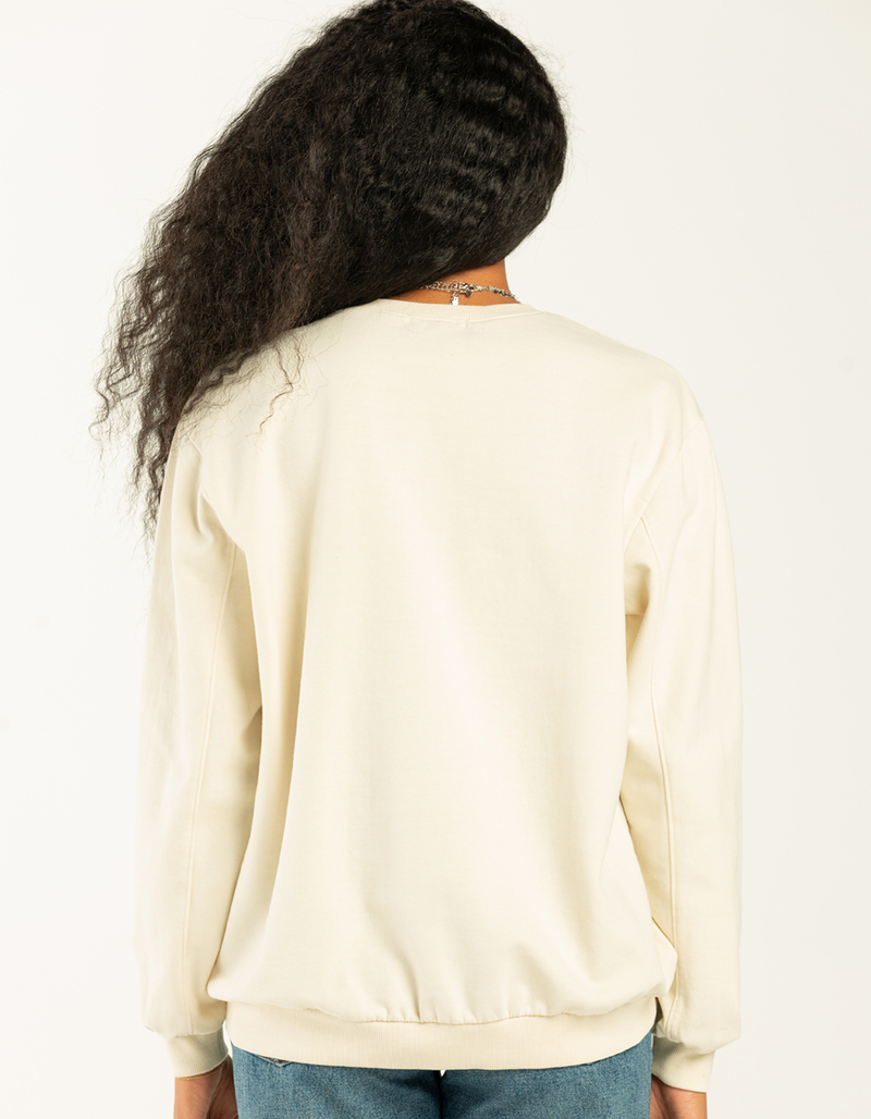 FULL TILT Boston Embroidered Womens Crewneck Sweatshirt image number 2