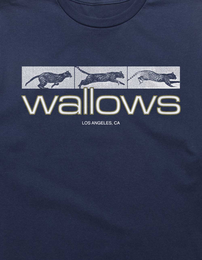 WALLOWS Cat Collage Unisex Tee - NAVY