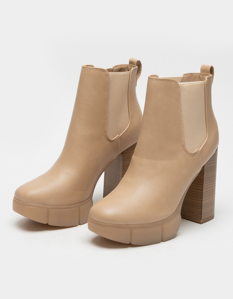 SODA Platform Lug Sole Womens Chelsea Boots image number 0