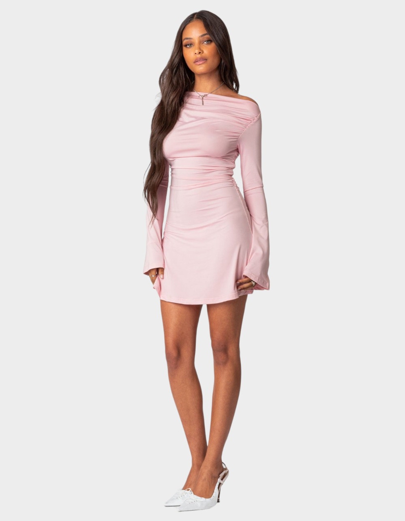 EDIKTED Leena Gathered Mini Dress image number 3