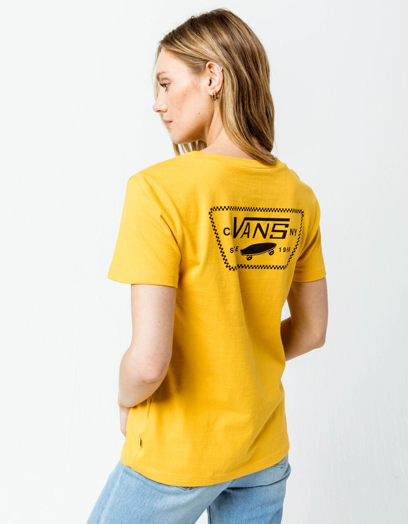 VANS Full Patch Yellow Womens Tee image number 0