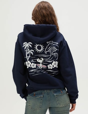 RIOT SOCIETY x Peanuts Surf Snoopy Womens Hoodie Primary Image