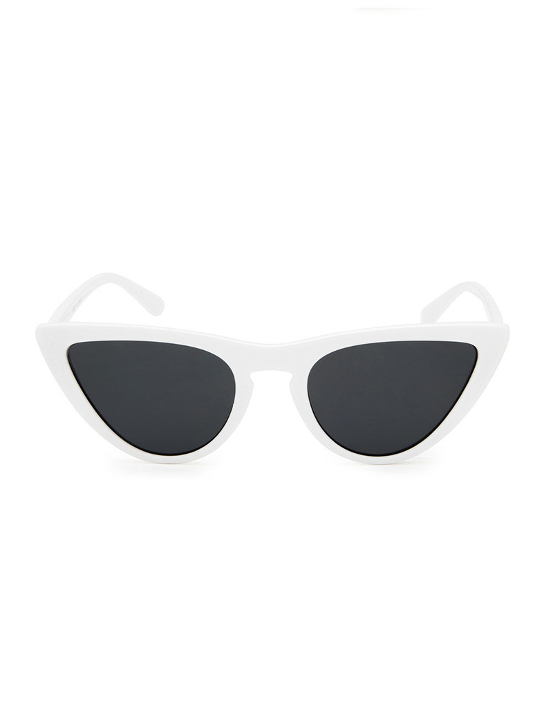 FULL TILT Babe Cat Eye White Sunglasses image number 1