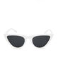 FULL TILT Babe Cat Eye White Sunglasses image number 2