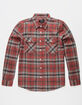BRIXTON Bowery Brick Mens Flannel Shirt image number 1