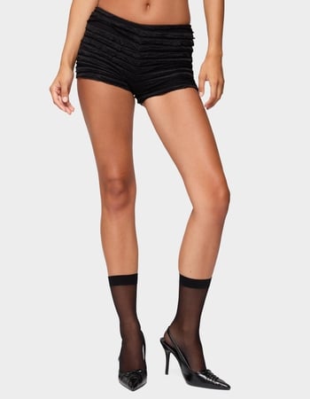 EDIKTED Tauri Ruffled Micro Shorts Primary Image