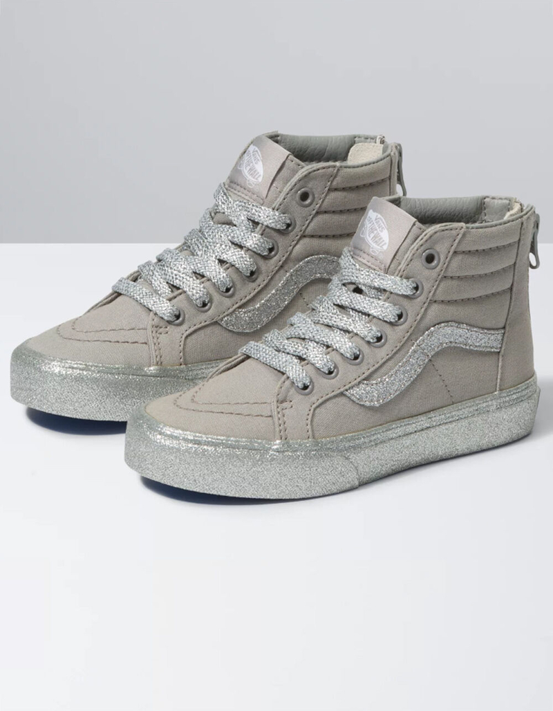 VANS Glitter Outsole Sk8-Hi Zip Juniors Shoes image number 0