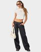 EDIKTED Raelynn Washed Low Rise Jeans image number 2